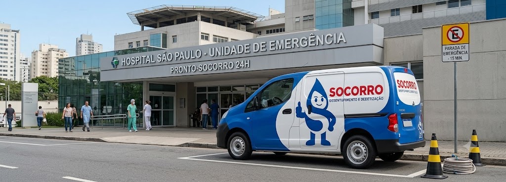 Profissional realizando Desentupimento e Manutenção Preventiva para Hospitais, Clínicas e Postos de Saúde em Barra Velha